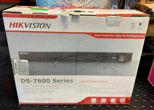 DESCRIPTION: CAMERA DVR DEVICE BRAND/MODEL: HIKVISION DS-7600 QTY: 1