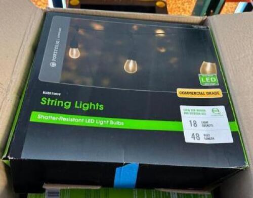 DESCRIPTION: (4) BOXES OF 48' STRING LIGHTS BRAND/MODEL: PORTFOLIO QTY: 4