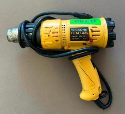 DESCRIPTION: 1800W HEAT GUN BRAND/MODEL: SEEKONE QTY: 1