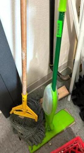 DESCRIPTION: MOP, SWEEPER, AND BROOM QTY: 1