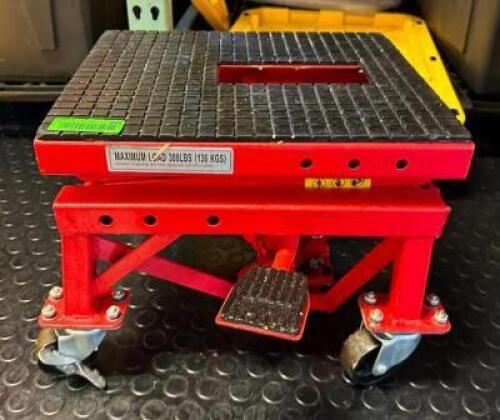 DESCRIPTION: 300 LB. FOOTPEDAL LIFT MOVERS QTY: 1