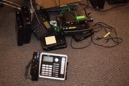 BOX FULL OF ROUTERS PHONES