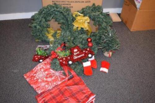 BOX OF XMAS DECORATIONS