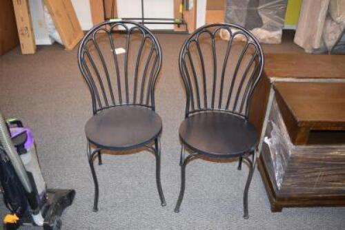 TWO METAL CHAIRS