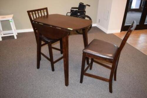 TABLE TWO CHAIRS -AS IS