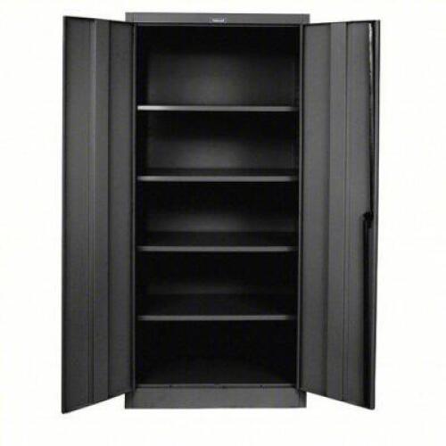 DESCRIPTION: (1) STORAGE CABINET BRAND/MODEL: HALLOWELL #6MNZ5 INFORMATION: DARK GRAY SIZE: 36 IN X 24 IN X 78 IN, SWING HANDLE & KEYED, 20 GA PANEL T