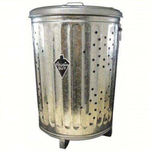 DESCRIPTION: (2) REFUSE AND COMPOST CAN BRAND/MODEL: BEHRENS #34RY66 INFORMATION: SILVER SIZE: 20 GAL CAPACITY RETAIL$: $92.77 EA QTY: 2