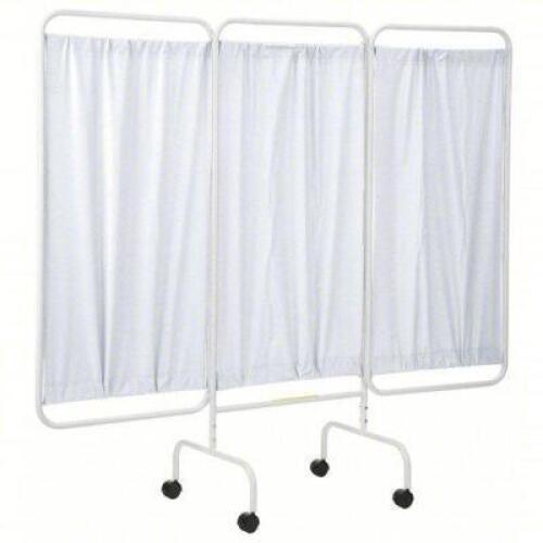DESCRIPTION: (1) PRIVACY SCREENBRAND/MODEL: R&B WIRE PRODUCTS #21ER14INFORMATION: WHITESIZE: 3 PANELS, 69 IN OVERALL HT, 81 IN OVERALL WDRETAIL$: $225.73 EAQTY: 1