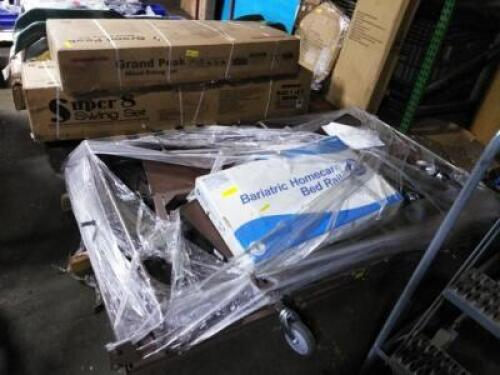 DESCRIPTION: (1) PALLET OF HOSPITAL BED EQUIPMENT, MAKES A FULL COMPLETE BED BRAND/MODEL: DYNAREX AND OTHERS INFORMATION: MUST COME INSPECT QTY: 1