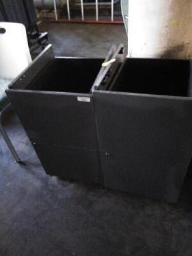 DESCRIPTION: (2) DESK PEDESTAL DRAWERS BRAND/MODEL: RANKEN JORDAN HOME INFORMATION: NO TOPS, DESK IS TOP, PEDESTALS ARE DESIGNED TO BE LEGS SIZE: GRAY
