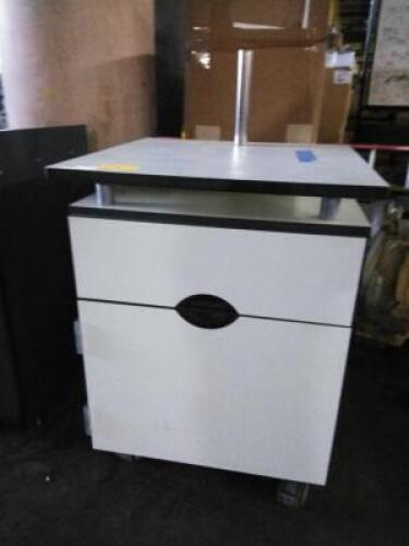 DESCRIPTION: (2) ROLLING CABINET WITH DRAWER AND MONITOR ARM INFORMATION: WHITE RETAIL$: $1378.00 TOTAL QTY: 2