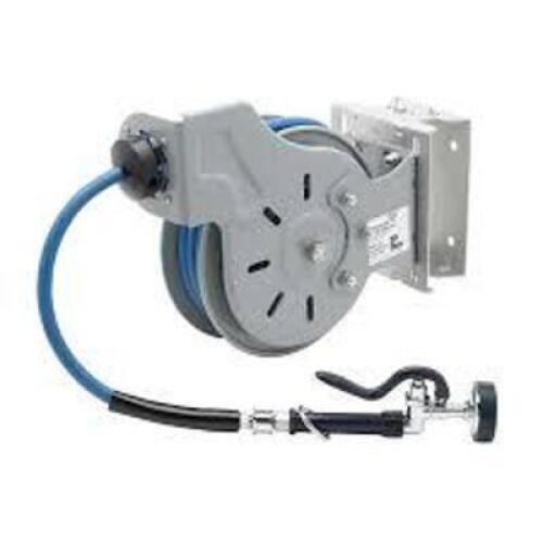 DESCRIPTION: (1) HOSE REEL BRAND/MODEL: RELIABILITY BUILT #B-7212-01 INFORMATION: GRAY SIZE: FEMALE NPT CONNECTION, 3/8 IN CONNECTION SIZE, 3.7 GPM FL