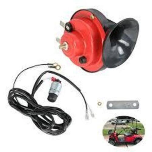 DESCRIPTION: (2) HORN REPLACEMENT KITS BRAND/MODEL: EZ-GO INFORMATION: RED SIZE: 12V RETAIL$: $118.00 EA QTY: 2