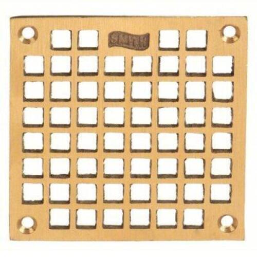 DESCRIPTION: (3) DRAIN GRATES BRAND/MODEL: JAY R SMITH #24E579 INFORMATION: BRONZE SIZE: SQUARE, SQUARE HOLES, 4 5/8 IN OVERALL WD, 4 5/8 IN OVERALL L