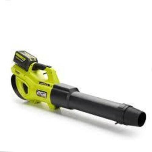 DESCRIPTION: (1) BRUSHLESS LEAF BLOWER BRAND/MODEL: RYOBI #RY404140 INFORMATION: GREEN SIZE: 40 V RETAIL$: $157.00 EA QTY: 1