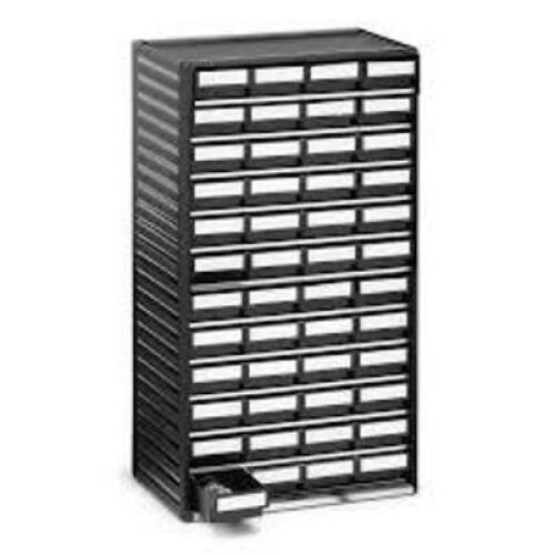 DESCRIPTION: (1) SMALL PARTS STORAGE DRAWERS BRAND/MODEL: TRESTON #551-4ESD INFORMATION: BLACK SIZE: 48 DRAWERS RETAIL$: $247.62 EA QTY: 1