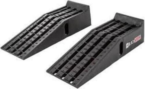 DESCRIPTION: (1) SET OF RAMPS BRAND/MODEL: BLACK WIDOW #60AG56 INFORMATION: BALCK SIZE: 5 TON LOAD 35.5 LB 12" WIDE RETAIL$: $104.14 EA QTY: 1