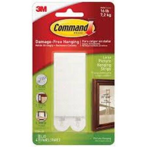 DESCRIPTION: (2) CASES OF (24) PICTURE HANGING STRIPS BRAND/MODEL: 3M COMMAND #17206-ES RETAIL$: $34.89 EA QTY: 2