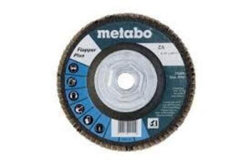 DESCRIPTION: (10) FLAPPER PLUS FLAP DISCS BRAND/MODEL: METABO #629410000 INFORMATION: ZA60, TYPE 29 SIZE: 60 GRIT, 4-1/2" X 5/8" -11 RETAIL$: $54.79 E
