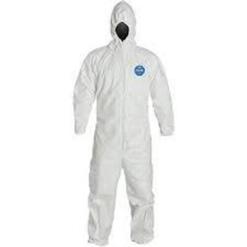DESCRIPTION: (1) CASE OF (25) DISPOSABLE COVERALLS BRAND/MODEL: TYVEK 400 INFORMATION: WHITE SIZE: XL RETAIL$: $59.00 EA QTY: 1