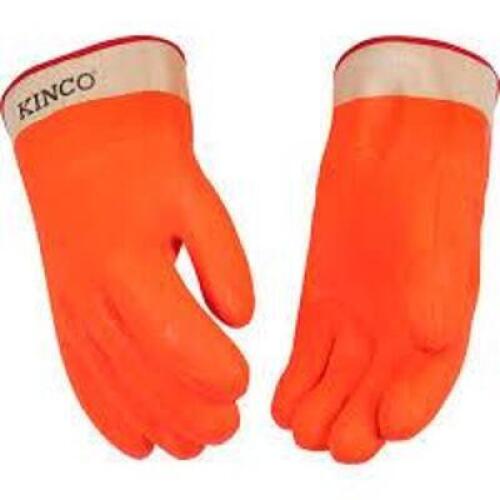 DESCRIPTION: (12) PAIRS OF WORK GLOVES BRAND/MODEL: KINCO #PW4160 INFORMATION: ORANGE SIZE: LARGE RETAIL$: $11.85 EA QTY: 12