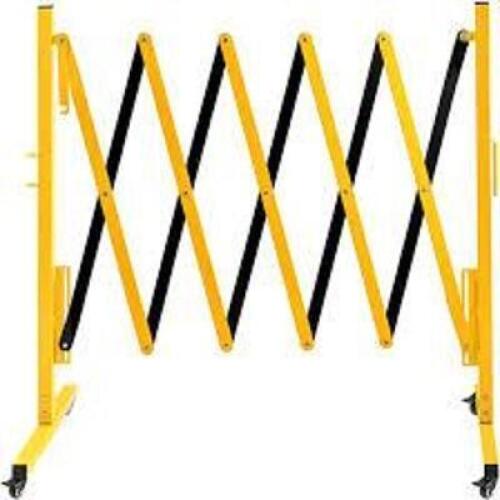 DESCRIPTION: (1) PORTABLE BARRICADEBRAND/MODEL: 22NY09AINFORMATION: YELLOW AND BLACKSIZE: 38" HIGH, 11 1/3' WIDTHRETAIL$: $335.46 EAQTY: 1