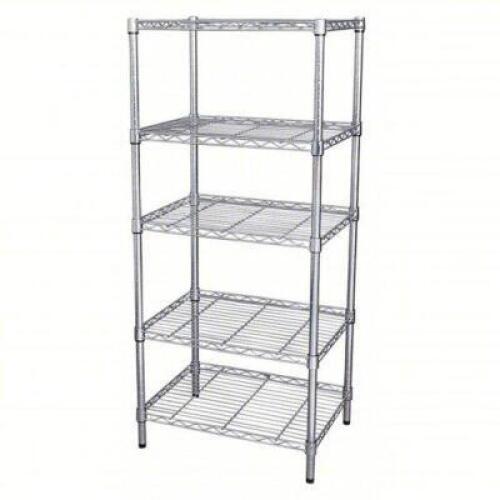 DESCRIPTION: (1) WIRE SHELVING UNIT BRAND/MODEL: 5GPK4B SIZE: 48X18X63 RETAIL$: $207.67 EA QTY: 1