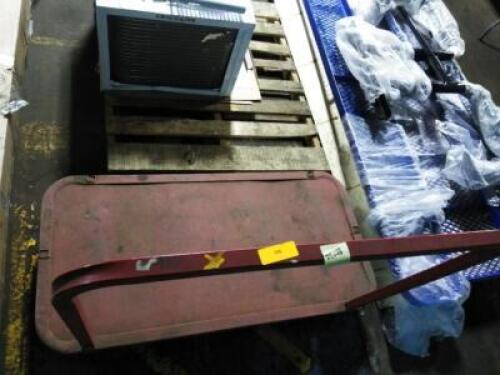 DESCRIPTION: (1) SHEET PANEL PLATFORM HAND TRUCK, MISSING ARMS BRAND/MODEL: RUBBERMAID INFORMATION: RED SIZE: 24" X 48" RETAIL$: $1000.00 EA QTY: 1