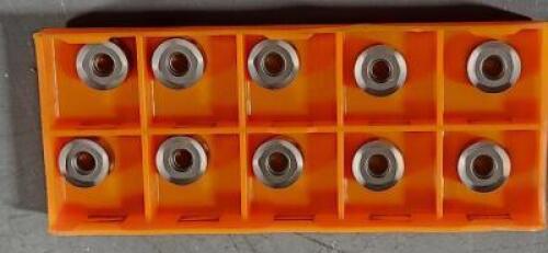 DESCRIPTION: (10) RNHU1004M4ER-MF CARBIDE MILLING INSERT BRAND/MODEL: HERTEL 89454995 RETAIL$: 18.75 PER INSERT QTY: 10