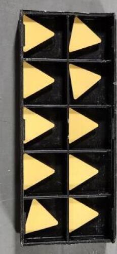 DESCRIPTION: (10) CARBIDE TURNING INSERTS BRAND/MODEL: VC 04003273 RETAIL$: $128.90 QTY: 10