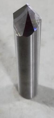 DESCRIPTION: (2) SOLID CARBIDE SPOTTING/CHAMFER END MILL BRAND/MODEL: GWS CD27500090 SIZE: 3/4" DIA 90* POINT RETAIL$: $384.58 QTY: 2