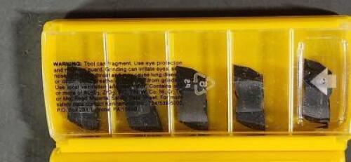 DESCRIPTION: (10) CARBIDE MILLING INSERTS BRAND/MODEL: KENNAMETAL NJF3012R14 RETAIL$: $289.30 QTY: 10
