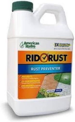 DESCRIPTION: (2) RUST PREVENTER BRAND/MODEL: RIDORUST SIZE: 64 FL OZ RETAIL$: $20.00 EA QTY: 2