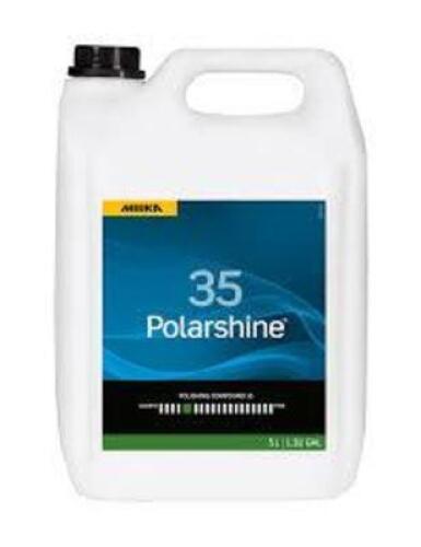 DESCRIPTION: (1) POLISHING COMPOUND BRAND/MODEL: MIRKA POLARSHINE #PC35-5L SIZE: 5L RETAIL$: $180.00 EA QTY: 1