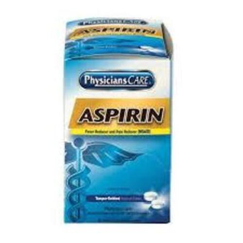 DESCRIPTION: (4) BOXES OF (100) TABLETS OF ASPRIN BRAND/MODEL: PHYSICANS CARE RETAIL$: $37.49 EA QTY: 4