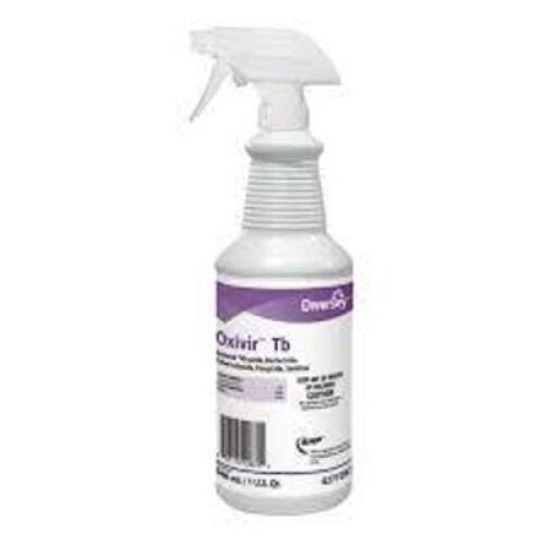 DESCRIPTION: (6) SANITIZER SPRAY BRAND/MODEL: DIVERSEY OXIVIR TB SIZE: 1 QT RETAIL$: $10.19 EA QTY: 6