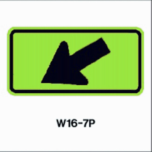 DESCRIPTION: (1)DIRECTIONAL ARRORW STREET SIGN INFORMATION: ALUMINUM QTY: 1