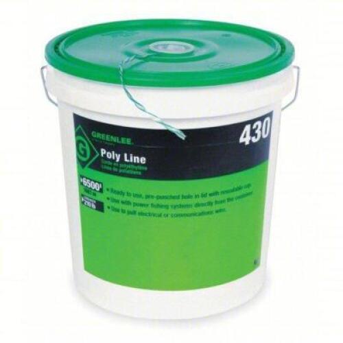 DESCRIPTION: (1) PULLING LINE BRAND/MODEL: GREENLEE SIZE: For EMT/IMC/Rigid Types, 6,500 ft Lg, 18 in Ht, 12 in Wd, Material Plastic, 390 RETAIL$: $10