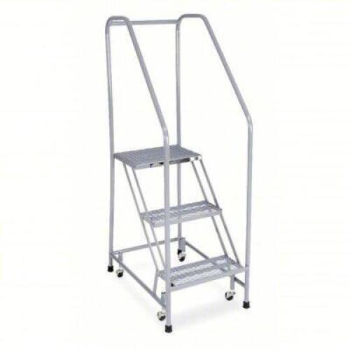 DESCRIPTION: (1) ROLLING LADDER BRAND/MODEL: COTTERMAN/4XM49 INFORMATION: EXPANDED METAL, GREY RETAIL$: $338.89 SIZE: 16" X 12" X 30"T QTY: 1