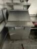 DESCRIPTION RELIABLE CUSTOM TRAILERS 18' X 90" FOOD TRUCK TRAILER FULLY LOADED. EQUIPPED WITH A 2' SERVICE SHELF FOR PROPANE TANKS AND GENERATOR. COME - 23