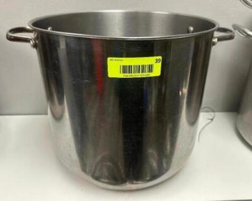 DESCRIPTION 20 QT STAINLESS STOCK POT LOCATION KITCHEN QTY 1