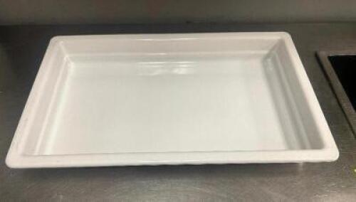 DESCRIPTION (5) FULL SIZE CERAMIC INSERTS / PLATTERS. THIS LOT IS: SOLD BY THE PIECE LOCATION KITCHEN