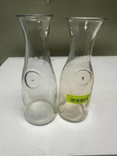 DESCRIPTION (10) 1 LITER GLASS CARAFES. THIS LOT IS: SOLD BY THE PIECE LOCATION KITCHEN QTY 10