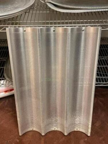 (3) - CT. BOX OF 3 POCKET LONG BAGUETTE BAKING PANS
