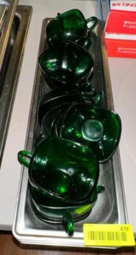 ASSORTED GLASS CUPS