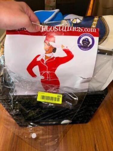 CRATE W/ ASSORTED COSTUMES