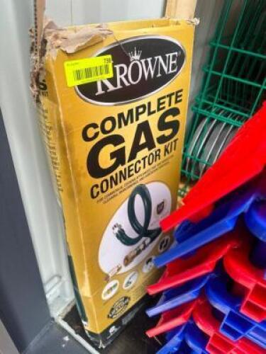 DESCRIPTION KROWNE COMPLETE GAS CONNECTOR KIT ADDITIONAL INFORMATION 3/4" LOCATION STORAGE CONTAINER QTY 1