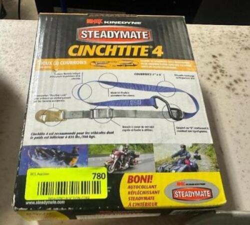 DESCRIPTION STEADYMATE CINCHTITE 4 STRAP DOWN. LOCATION SITE 2 QTY 1