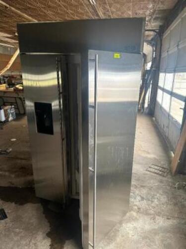 DESCRIPTION TWO DOOR REFRIGERATOR - NOT IN WORKING ORDER. ADDITIONAL INFORMATION MISSING PARTS. SOLD FOR SCRAP LOCATION SITE 2 QTY 1