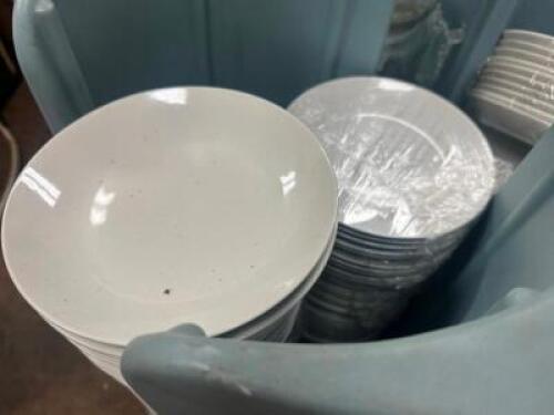 DESCRIPTION (200) 9" CHINA PLATES ADDITIONAL INFORMATION SOLD WITH CART. THIS LOT IS: SOLD BY THE PIECE LOCATION SITE 2 QTY 200